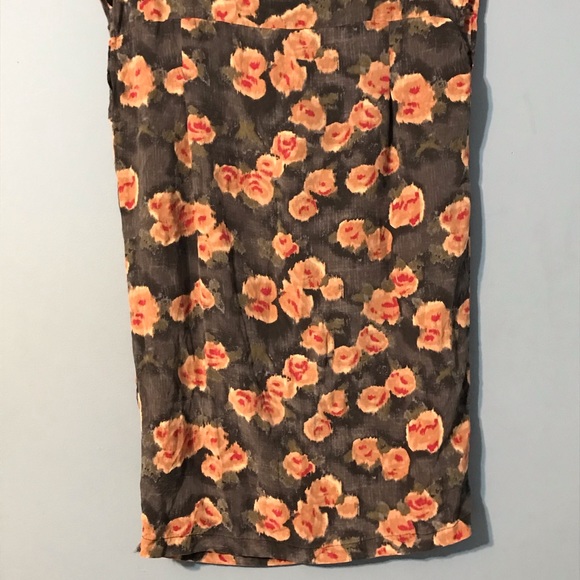 Kimchi Blue Silk Floral Shirt Dress size XS - Picture 4 of 5